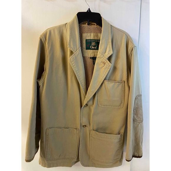 Orvis Jackets & Coats Orvis Fishing Jacket Mesh Leather Vintage